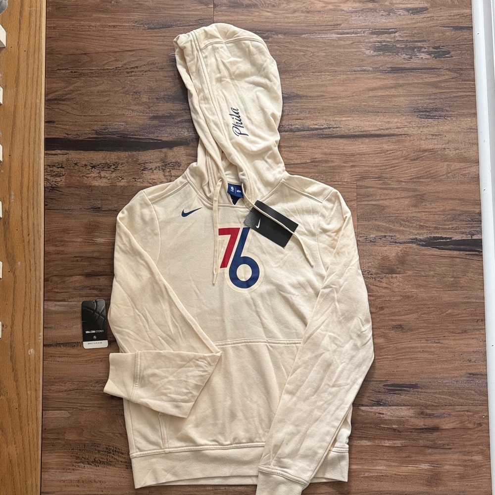 Nike Beige 76ers Hoodie